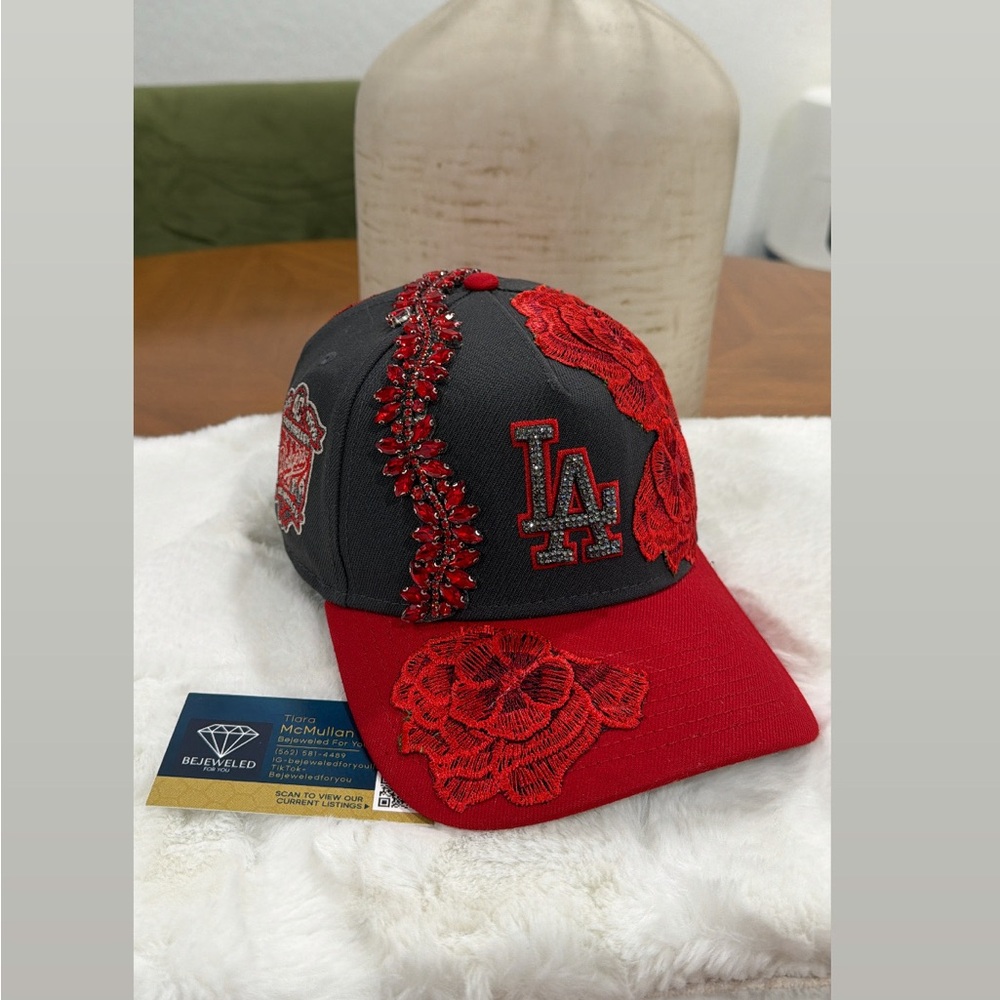 Black and Dark Grey Embroidered SnapBack Hat